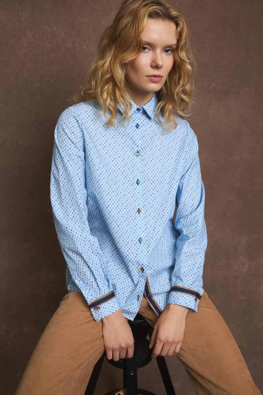 Bariloche - Blouse - Bleu - Salionca