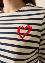 Charger l&#39;image dans la galerie, St-James - Chandail - Écru/Marine/Tulipe - Merid Amour
