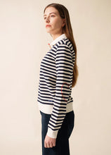 Charger l&#39;image dans la galerie, St-James - Chandail - Écume/Marine/Tulipe - Nina
