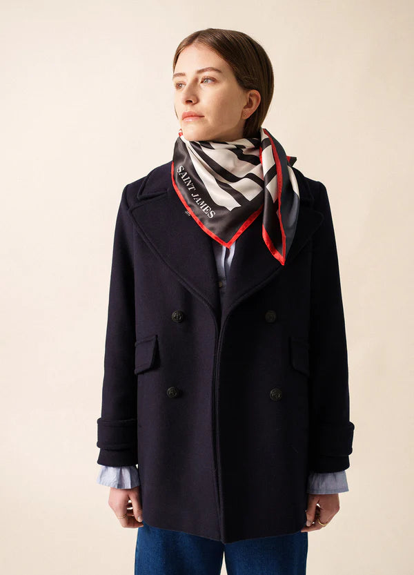 St-James - Foulard - Marine - Carré Coeur