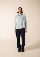 Charger l'image dans la galerie, St-James - Blouse - Blanc/Celeste - Nadege
