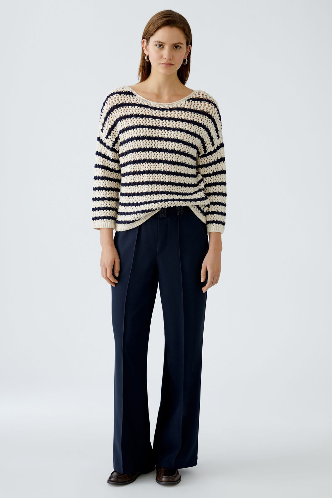 Oui - Pantalon - Marine - 91737