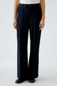 Oui - Pantalon - Marine - 91737