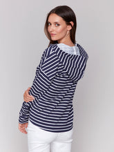Charger l&#39;image dans la galerie, Charlie - Chandail - Navy/Blanc - C1351R-766B
