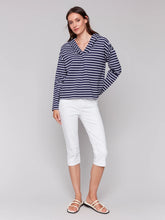 Charger l&#39;image dans la galerie, Charlie - Chandail - Navy/Blanc - C1351R-766B
