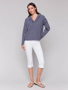 Charlie - Chandail - Navy/Blanc - C1351R-766B