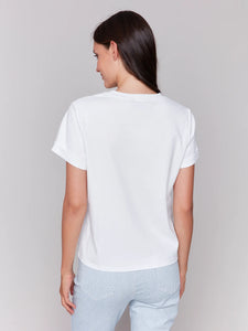 Charlie B - T Shirt - Blanc - C1385PK