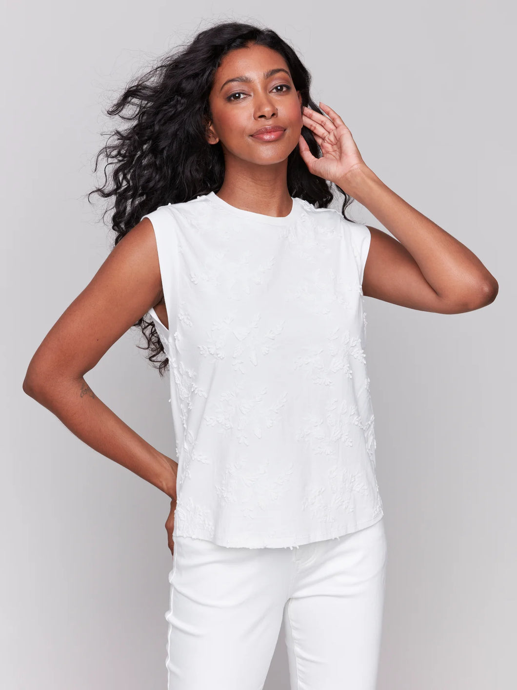Charlie B - Top - Blanc - C1390PK/209C
