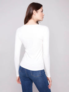 Charlie B - T-Shirt - Écru - C1408/378C