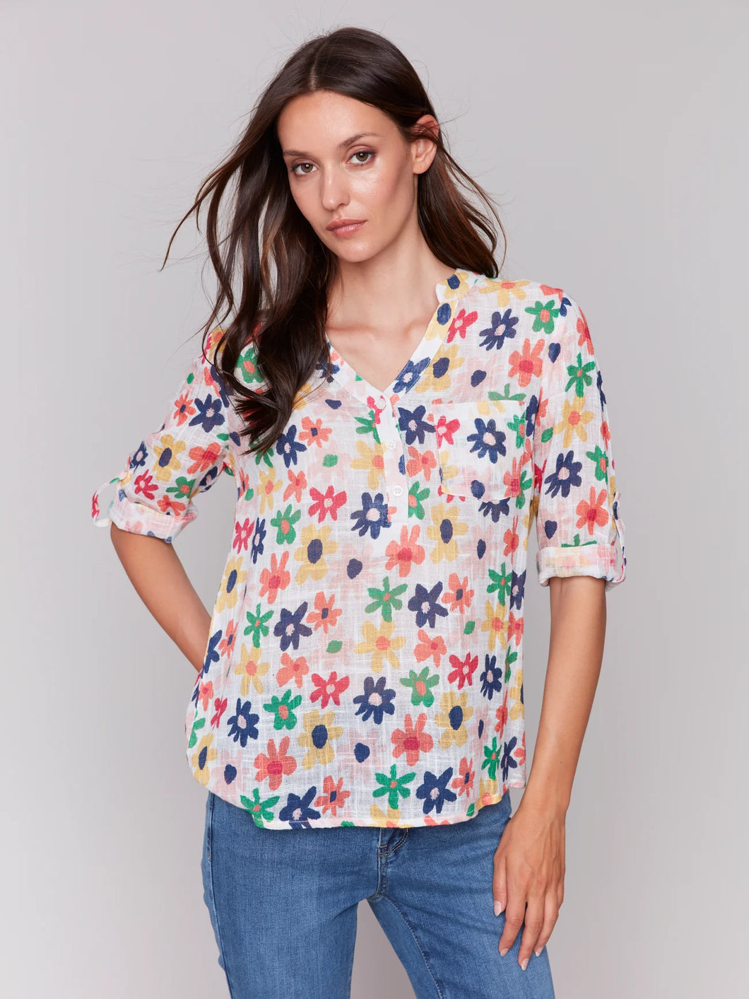 Charlie B - Blouse - Daisies - C4188A-274C