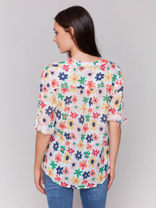 Charlie B - Blouse - Daisies - C4188A-274C