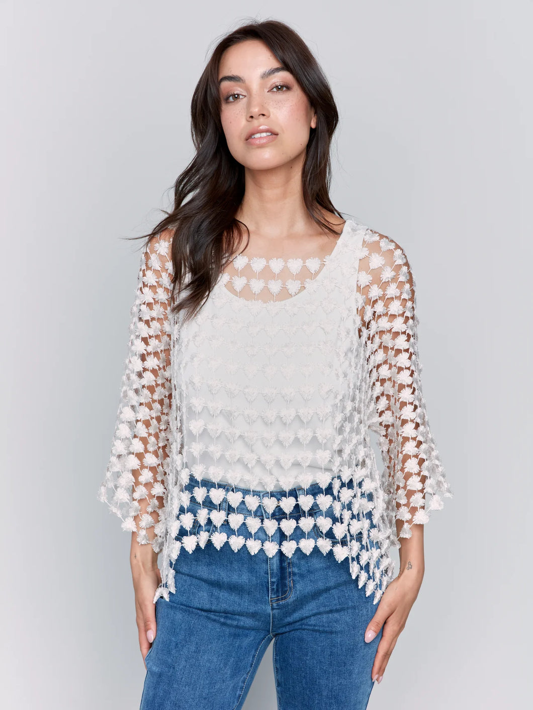 Charlie B - Top - Naturel - C4545R/838B