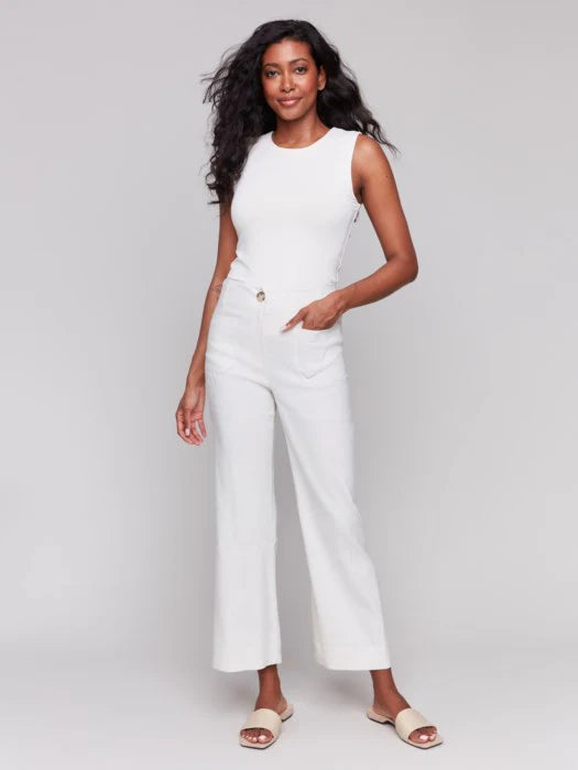 Charlie B - Pantalon - Naturel - C5462R/771B