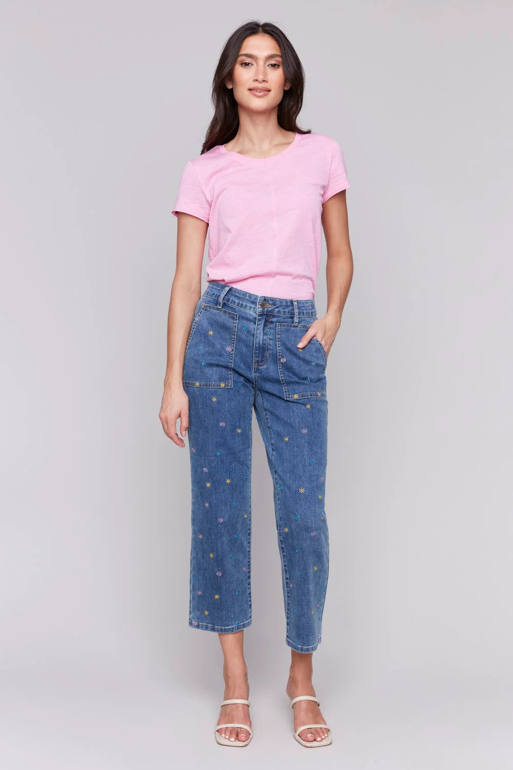 Charlie B - Pantalon - Bleu - C5632/431A