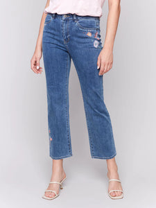 Charlie B - Pantalon - Bleu Moyen - C5645/431A