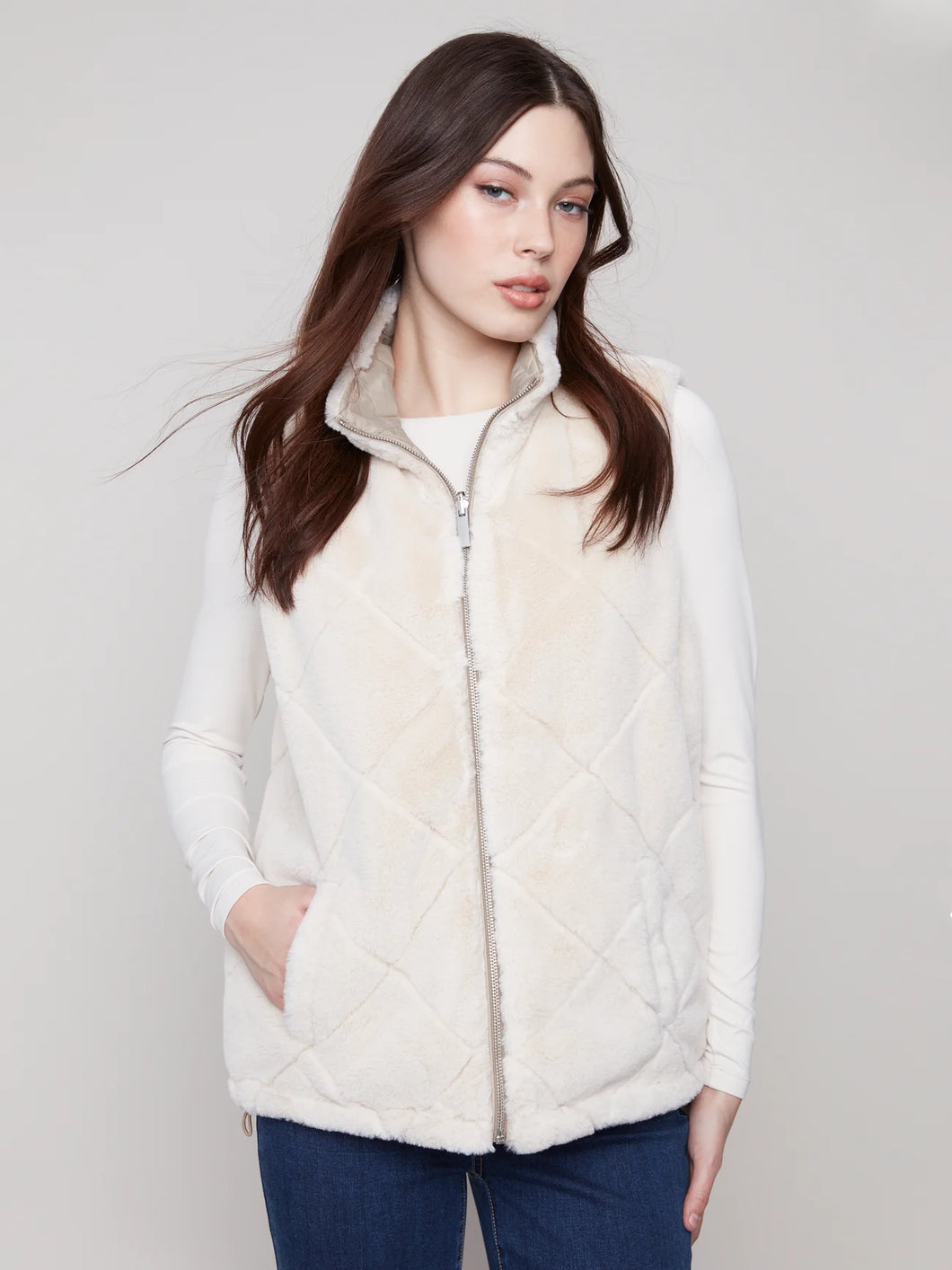 Charlie B - Veste - Greige - C6374/388B