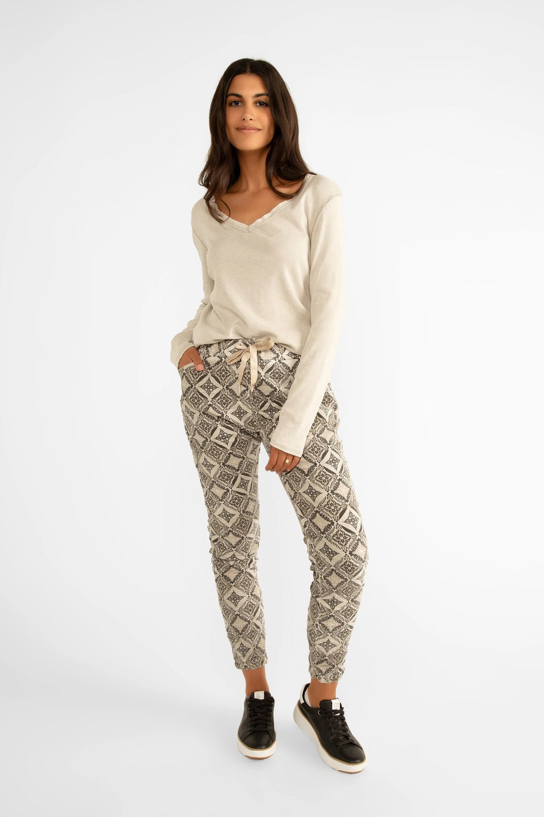 Elissia - Pantalon - Beige - Gm6175-4