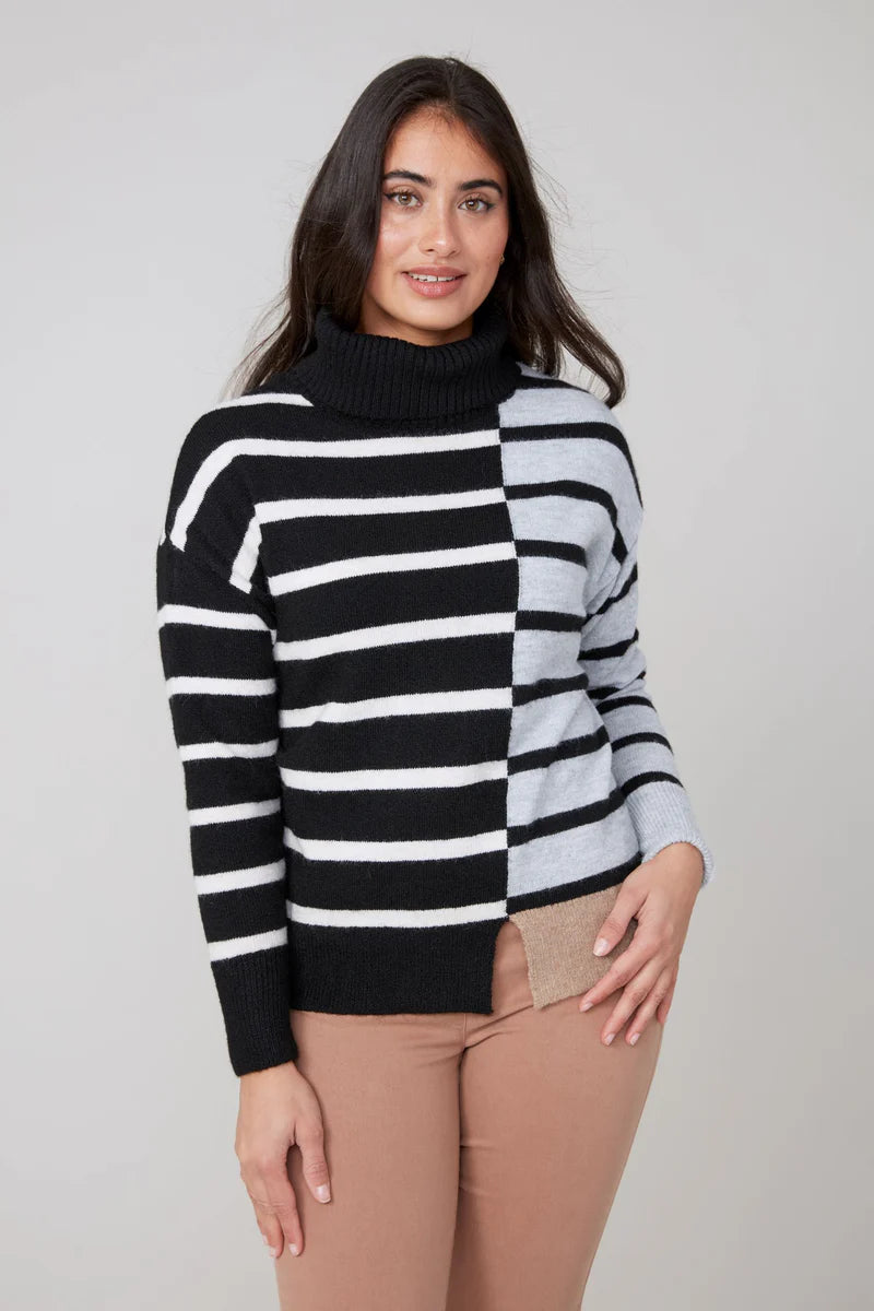 Renuar - Chandail - Black Combo - R6945-4480