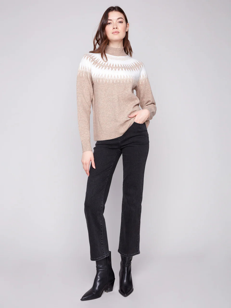 Charlie B - Chandail - Beige - C2859/018C