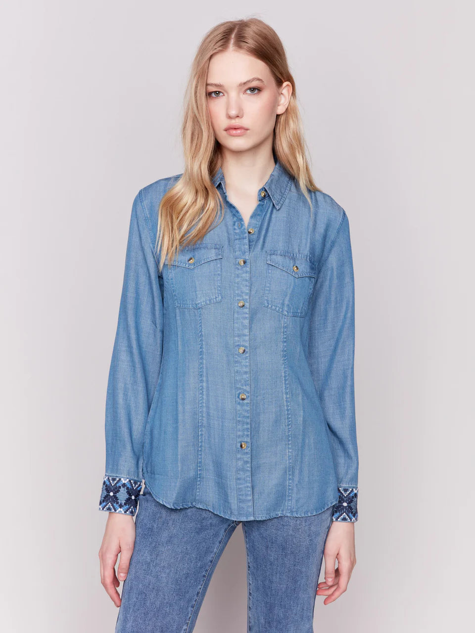 Charlie B - Blouse - Denim - C4549-249
