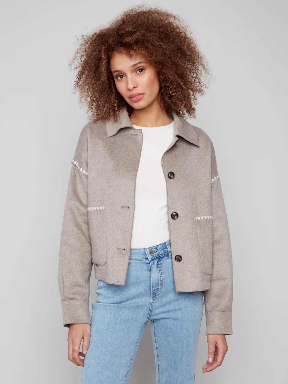 Charlie B - Manteau - Avoine - C6377/354C