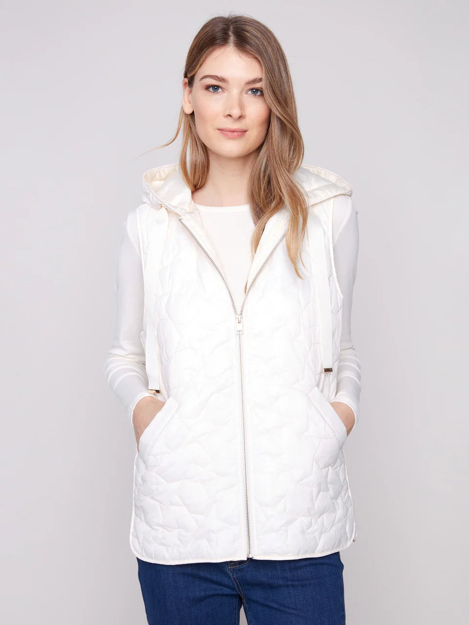 Charlie B - Veste  - Écru - C6364-388B