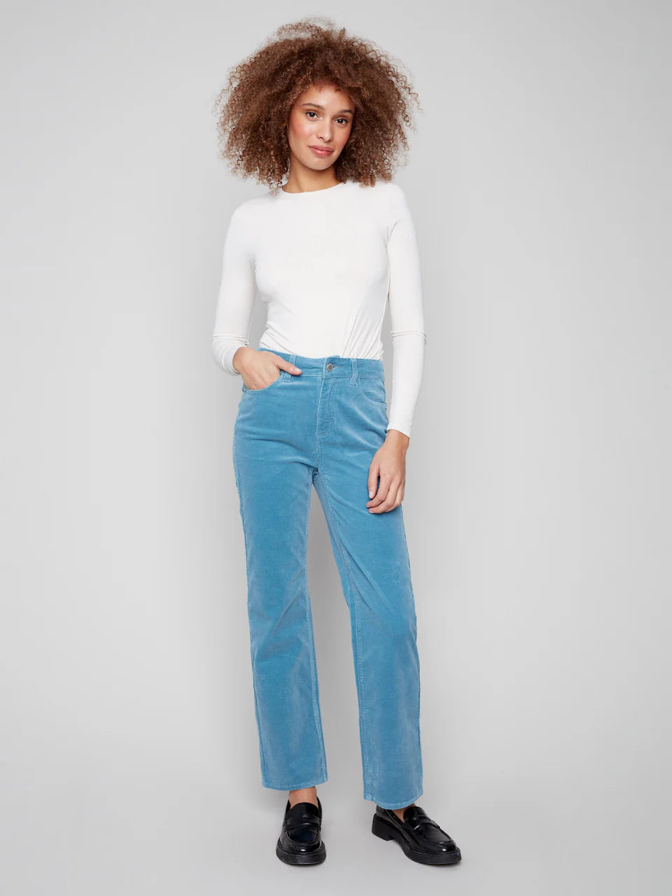 Charlie B - Pantalon - Oxford - C5684/660B